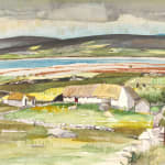 Derek Clarke RSA RSW, Lettermacaward, Donegal - Group of Cottages, 1938