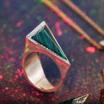 Terzihan, Kameleona: The Ruby Parrot Ring w/Sapphire Limited Edition