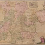 Herman Moll, Worcestershire, 1739