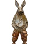 Carol Cauldwell, Rabbits Dandelion, 2020