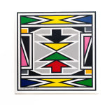 Esther Mahlangu, Ndebele Abstract, 2024