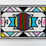 Esther Mahlangu, Ndebele Abstract, 2024
