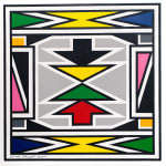 Esther Mahlangu, Ndebele Abstract, 2024