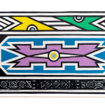 Esther Mahlangu, Ndebele Abstract, 2023