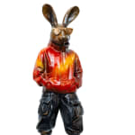 Carol Cauldwell, Rabbits Dandelion, 2020