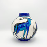 Charles Catteau, Untitled I, (vase with four deer eating, for Boch Frères Keramis), c. 1920s