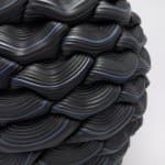 Steven Edwards, Banded Black Convex Fold IV, 2023
