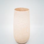 Patrick Rapp, Ash vase, brushed, white cream, 2024