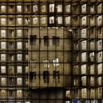 Patrick Waterhouse, Patrick Waterhouse & Mikhael Subotzky: View of Ponte City from Yeoville Apartment, Ponte City, 2013
