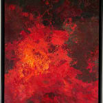 Jelly Green, Forest Flame III, oil on canvas