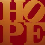Robert Indiana, Hope (Red/Blue), 2012