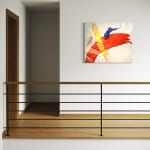 Daniel Anderson, 2D/3D COLOR BANDS II [red/yellow], 2025