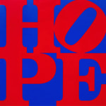 Robert Indiana, Hope (Red/Blue), 2012