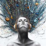 Ashvin Harrison, Lunar Lion (Giclée), 2024