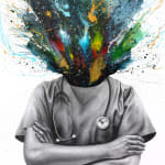 Ashvin Harrison, Lunar Lion (Giclée), 2024