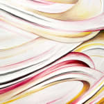 Daniel Anderson, 2D/3D COLOR BANDS II [red/yellow], 2025