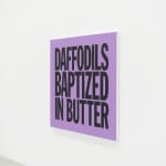 John Giorno, WATERLILLIES SUCKING MUD, 2017