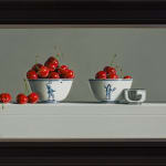 Tony de Wolf, Chinese Vase, Blue Bowl with Mandarins