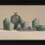 Tony de Wolf, Strawberries in Dark Blue Bowl