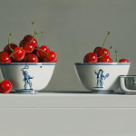 Tony de Wolf, Chinese Vase, Blue Bowl with Mandarins