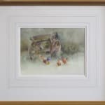 Ian Armour-Chelu, Bantams by an Abandoned Cart, 1989