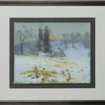 Fred Cuming RA, Winter Landscape, Willows Edition 6 of 75, 2009