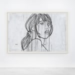 Ghada Amer, Suzy Playing, 2022