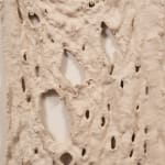 Mire Lee, Untitled (flat burlap piece with many holes) #1, 2023