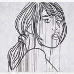 Ghada Amer, Suzy Playing, 2022