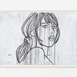 Ghada Amer, Suzy Playing, 2022