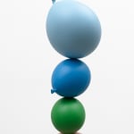 Gimhongsok, Untitled (Short People) Light Blue, Blue, Green, Gold, Silver, 2018