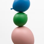 Gimhongsok, Untitled (Short People) Light Blue, Blue, Green, Gold, Silver, 2018