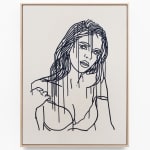 Ghada Amer, AMI IN DARK BLUE, 2025