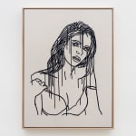 Ghada Amer, AMI IN DARK BLUE, 2025