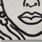 Ghada Amer, Homage à Tut in Black and White, 2021