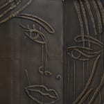 Ghada Amer, Homage à Tut in Black and White, 2021