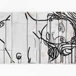 Ghada Amer, Homage à Tut in Black and White, 2021