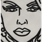 Ghada Amer, Homage à Tut in Black and White, 2021