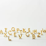 Jeffry Mitchell, Fragrant Bottles with Golden Alphabets, 2019