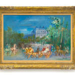 Jean Dufy (1888-1964), Caleche au Bois du Boulogne