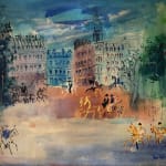 Jean Dufy (1888-1964), Caleche au Bois du Boulogne