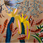 Sydney Albertini, Movement Black / Yellow Squares, 2025