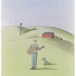 Pierre Le-Tan, Study for A Prairie Home Companion Folk Song Book (by Jon Pankake), 1989