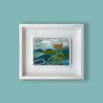 Jane WIlson, Artist, Tidal Flat, Boat, Seascape, Turner Art Perspective, Essex Chelmsford Art Gallery