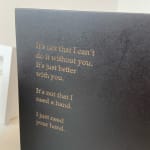 Carol Peace wooden block with poem