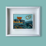 Jane Wilson, Artist, Dry Dock, Seascape painting, boat, sea, Turner Art Perspective, Essex Chelmsford Art Gallery