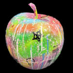 Kirstie Paints, Artist, Graffiti Apple, Spray paint, colour, Turner Art Perspective, Essex Chelmsford Art Gallery