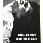 Artist Mr Controversial The Dream Is Always Better Than The Reality Black and White Lady with Head Back