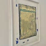 Mr Controversial, Billionaires, Artist, Hand-finished, Line, Blue, Print, Turner Art Perspective, Essex Chelmsford Art Gallery