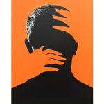 Joe Webb Artist Embrace Orange Silkscreen Limited Edition print Turner Art Perspective Essex Art Gallery